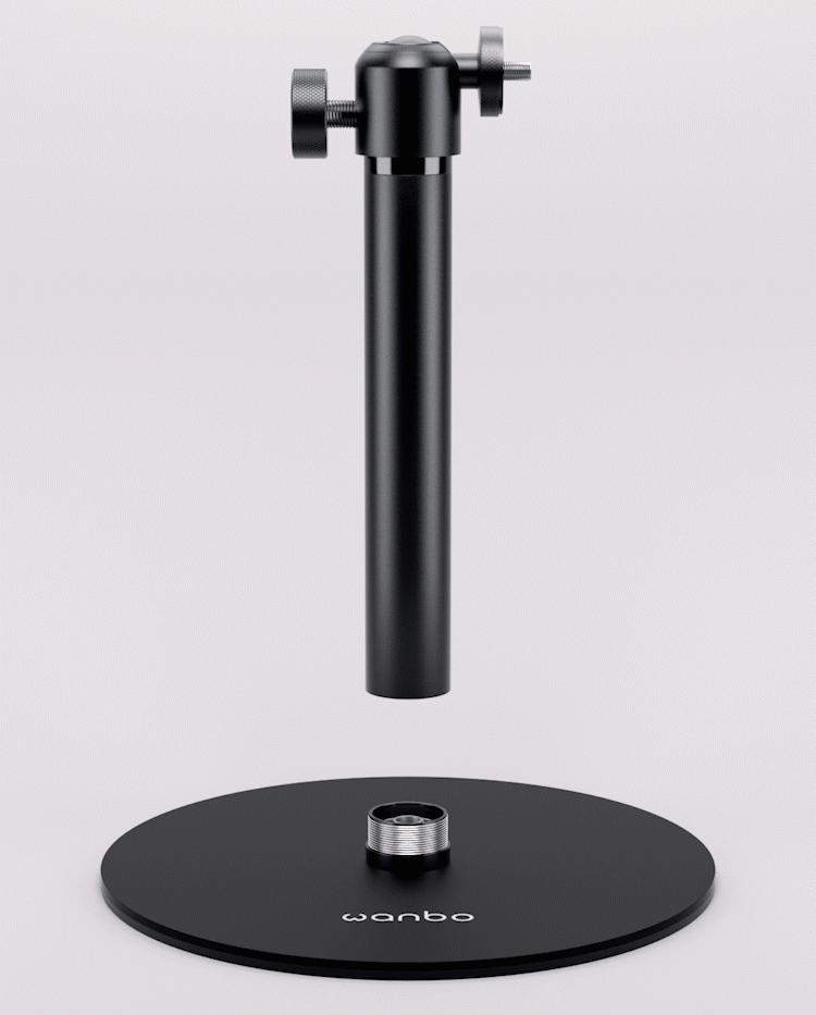Wanbo Projector Professional Desk Bracket Stable @ 360°Ball-head / Disassembly design / Applicable to 99% devices / Space-saving