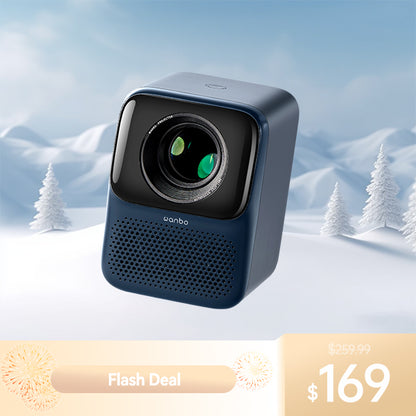 Flash Deal-Wanbo New T2 Max Projector High Brightness