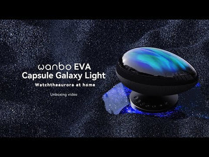 Wanbo EVA  Capsule Galaxy Light | starry sky night light projector | Dynamic meteor | Bluetooth 5.0 |Adjustable Bracket