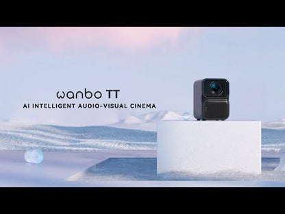 Projecteur Wanbo TT Mini projecteur système Linux 1080P certifié Netflix, projecteur de cinéma maison intelligent 650ANSI 4K Dolby Audio HDR10 