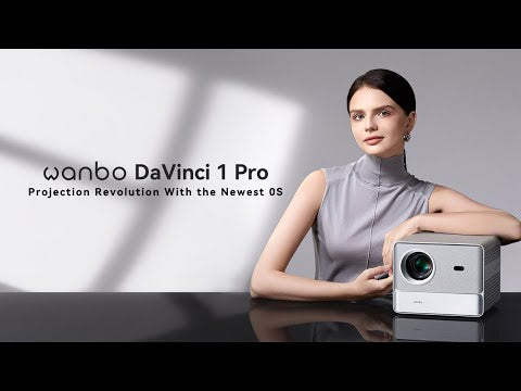 Wanbo DaVinci 1 Pro Projector Google Assistant Google os 1080P Home Theater Auto Focus 5G WiFi Bluetooth Portable Projector